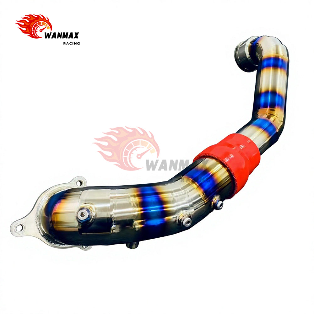 GR2 Titanium Turbo Charge Pipe with Methanol Ports for BMW B48 2.0T and Toyota GR Supra A90