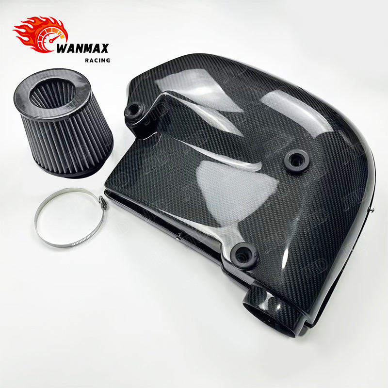High Flow Carbon Fiber Cold Air Intake System for BMW N55 535i/640i GT X5/X6 with Enclosed Airbox