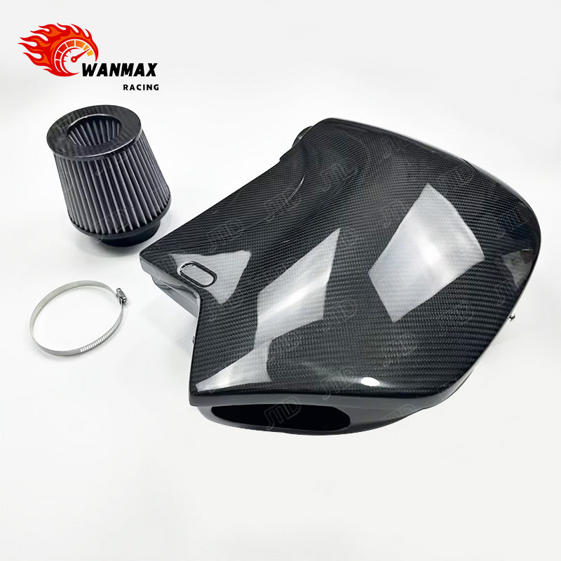 High Flow Carbon Fiber Cold Air Intake System for BMW N55 535i/640i GT X5/X6 with Enclosed Airbox