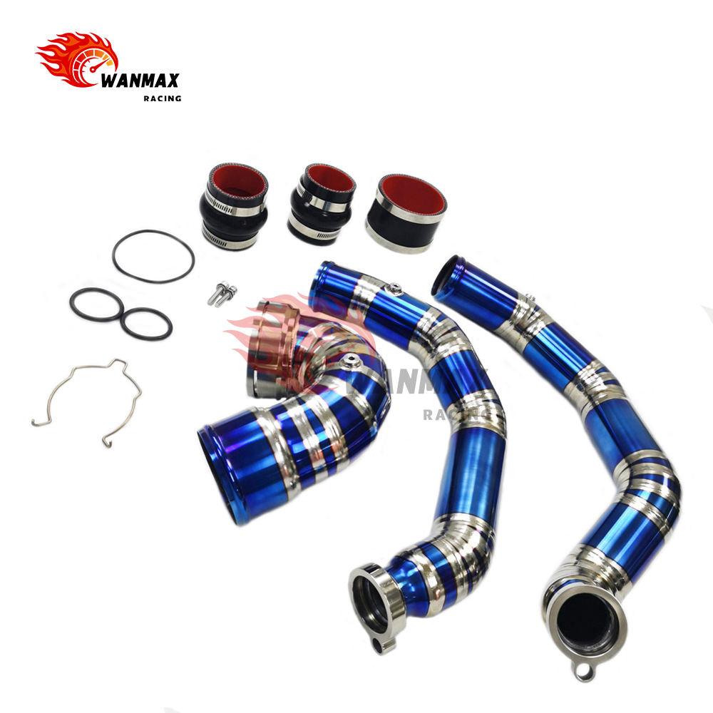 Premium Titanium Charge Pipe and J-Pipe Kit for BMW F80 M3 F82 M4 F87 M2c S55 3.0T Twin Turbo