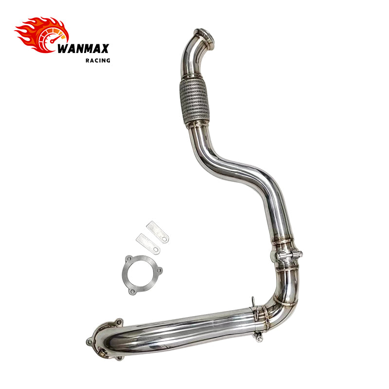 T304 High-Flow Downpipe with Flex Joint for Mercedes-Benz A-Class W176 / CLA C117 A180 A200 A250