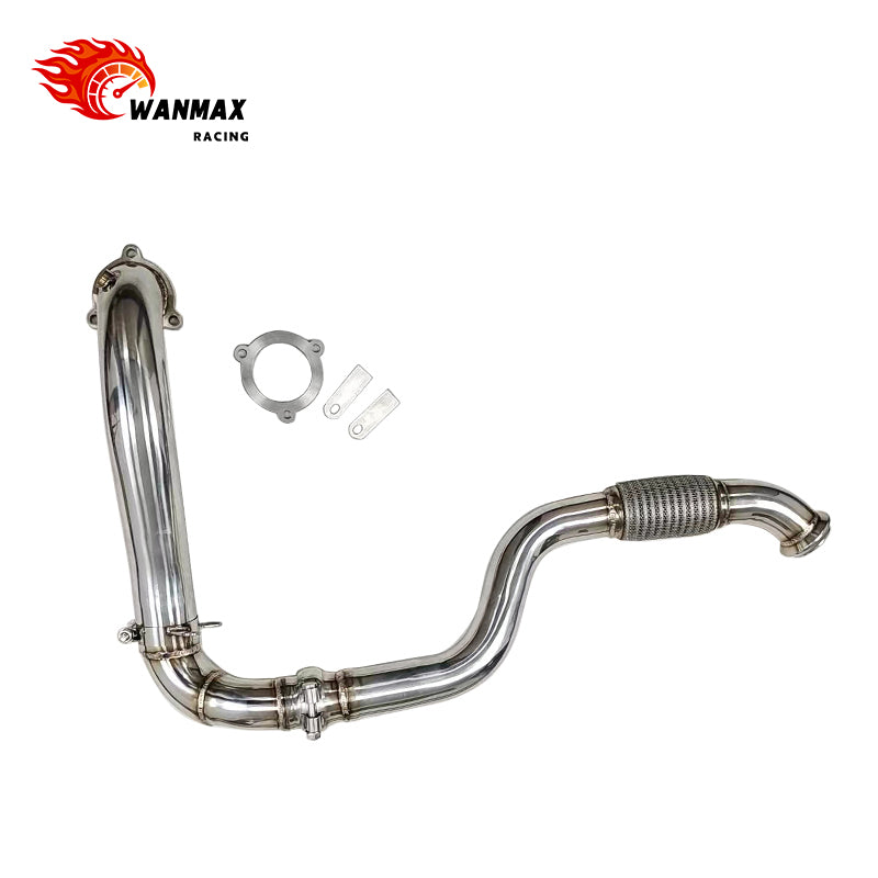 T304 High-Flow Downpipe with Flex Joint for Mercedes-Benz A-Class W176 / CLA C117 A180 A200 A250