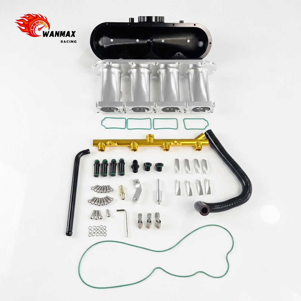 Split CNC Billet Aluminum Intake Manifold With MPI Fuel Rail Kit For MQB EA888 Gen3 EVO4 2.0T TSI/TFSI