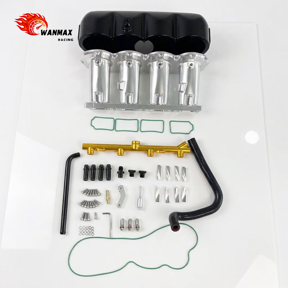 Split CNC Billet Aluminum Intake Manifold With MPI Fuel Rail Kit For MQB EA888 Gen3 EVO4 2.0T TSI/TFSI