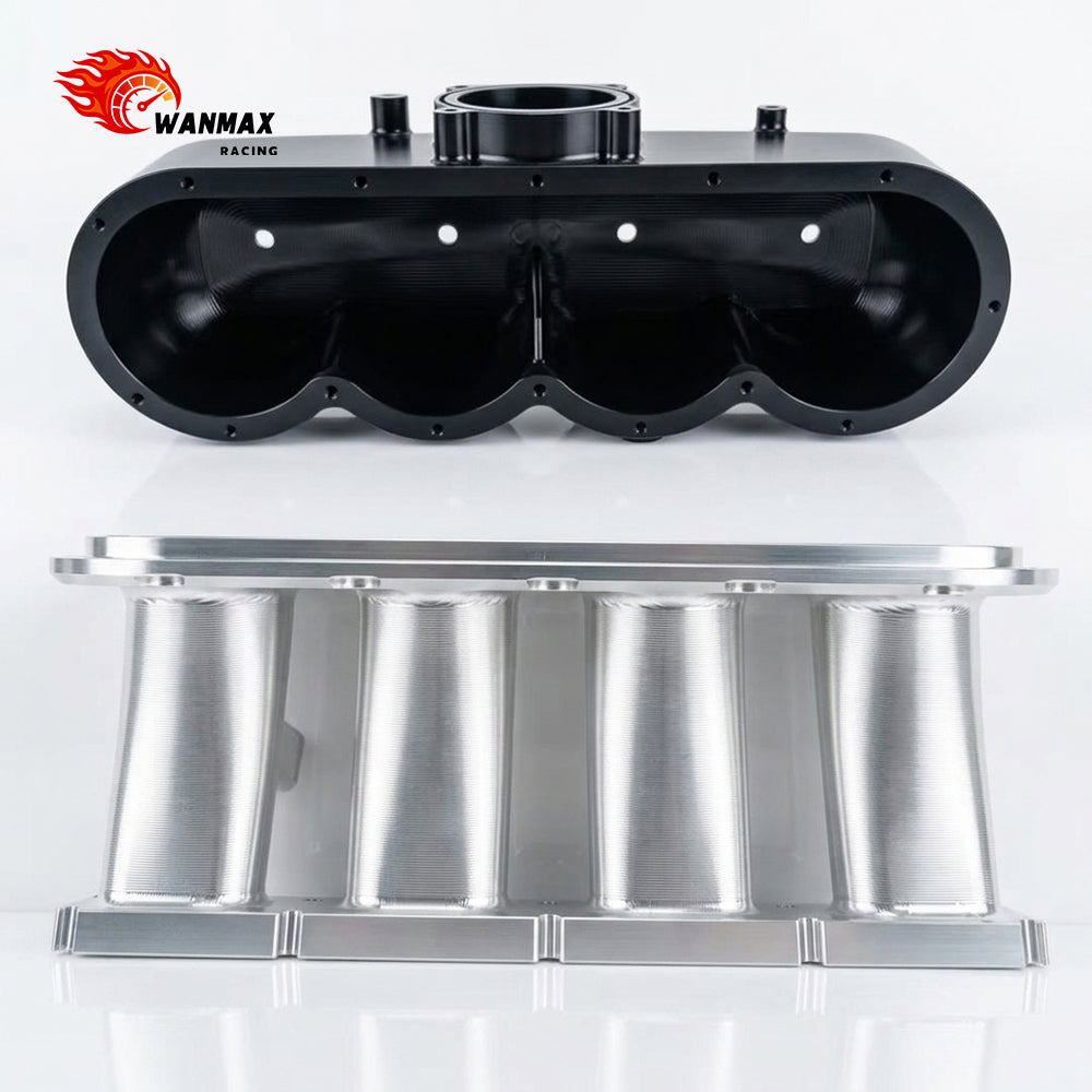 Split CNC Billet Aluminum Intake Manifold With MPI Fuel Rail Kit For MQB EA888 Gen3 EVO4 2.0T TSI/TFSI