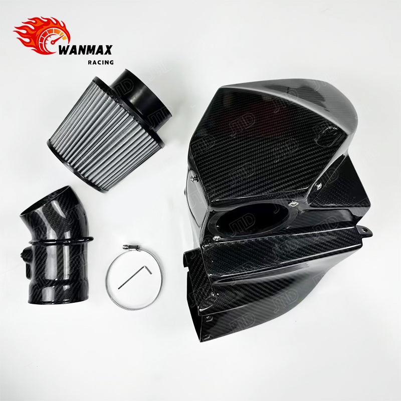 Carbon Fiber Cold Air Intake System for BMW 540i G30/G31/G38 B58 3.0T with MAF Pipe and Enclosed Airbox