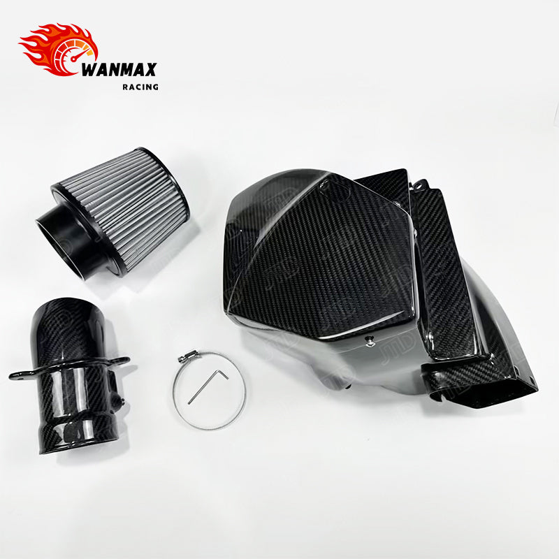 Carbon Fiber Cold Air Intake System for BMW 540i G30/G31/G38 B58 3.0T with MAF Pipe and Enclosed Airbox