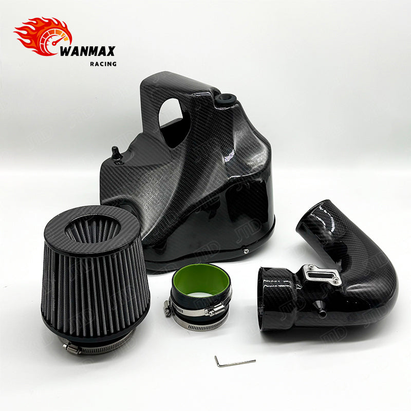 Carbon Fiber Cold Air Intake Kit for BMW F30 B48 2.0T with Sealed Airbox and Intake Pipe