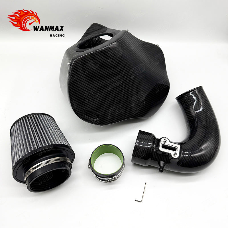 Carbon Fiber Cold Air Intake Kit for BMW F30 B48 2.0T with Sealed Airbox and Intake Pipe