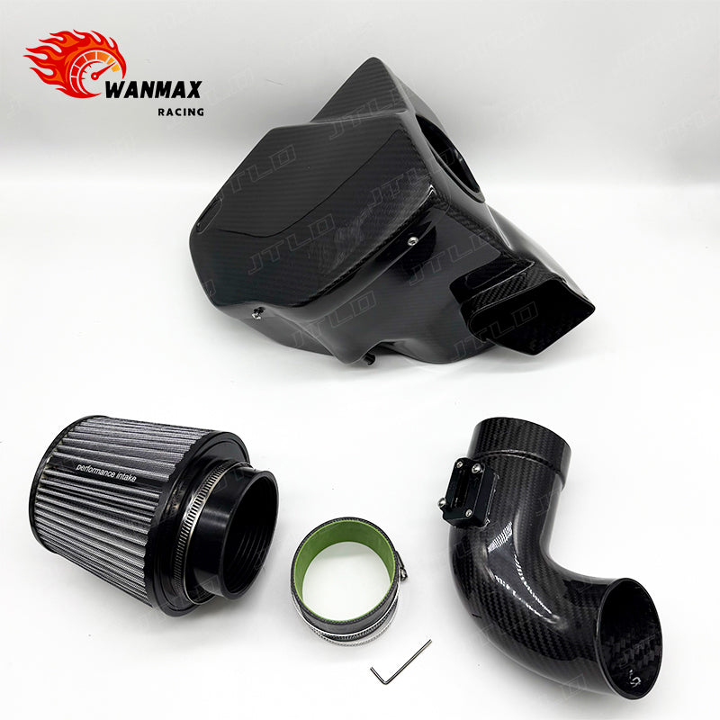 100% Dry Carbon Fiber Cold Air Intake System for BMW 520i/530i G30 B48 2.0T with MAF Pipe