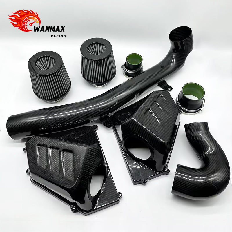 High Flow Carbon Fiber Cold Air Intake Kit for BMW M3 G80 and M4 G82/G83 S58 3.0T with Dual Airboxes