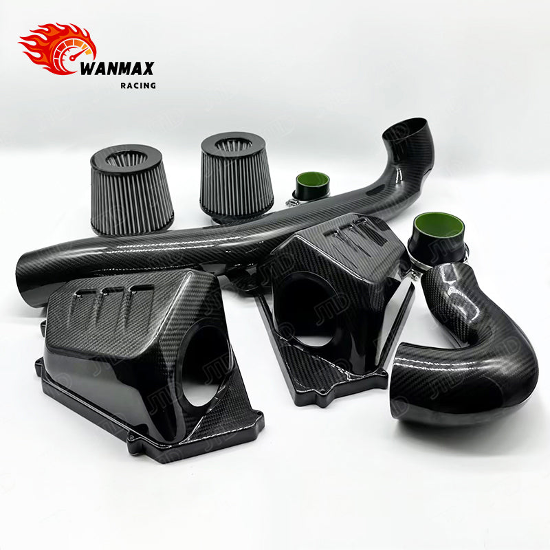 High Flow Carbon Fiber Cold Air Intake Kit for BMW M3 G80 and M4 G82/G83 S58 3.0T with Dual Airboxes