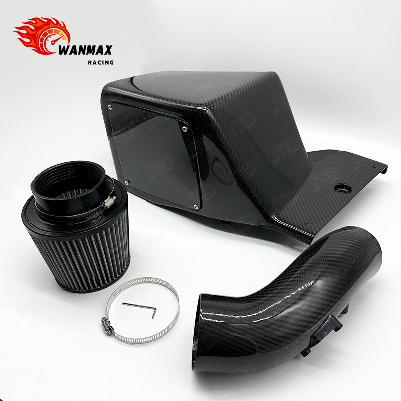 Premium Carbon Fiber Cold Air Intake System Kit for Honda Civic Type R FL5 K20C1 2.0T Engine with Enclosed Airbox