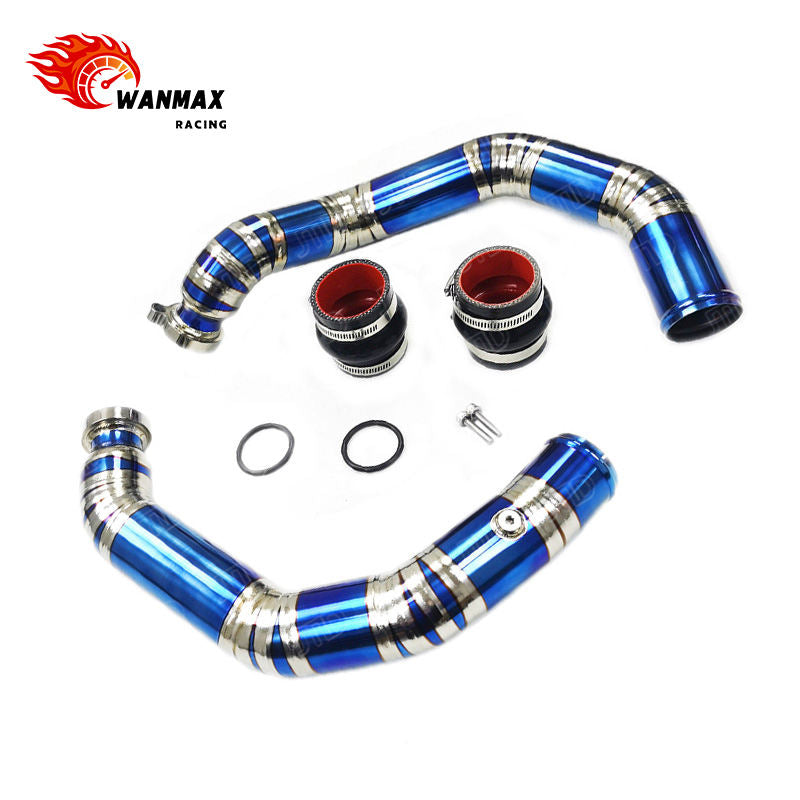Titanium Charge Pipe Kit for BMW F80 M3 F82 M4 F87 M2c S55 3.0T Twin Turbo Engines with Heavy Duty Clamps