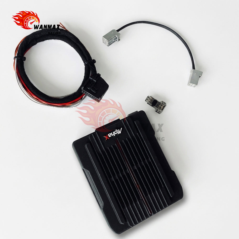 Universal AlphaX Electronic Active Exhaust Sound Booster Controller Module Kit with Bluetooth App Tuning