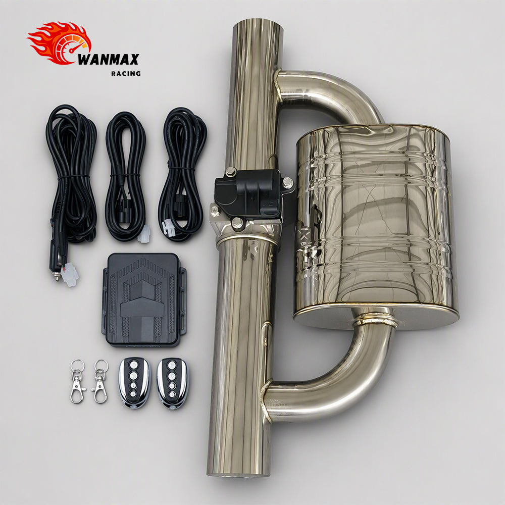 3inch Universal Remote Controlled Electric Exhaust Valved Muffler System With Controller Kit