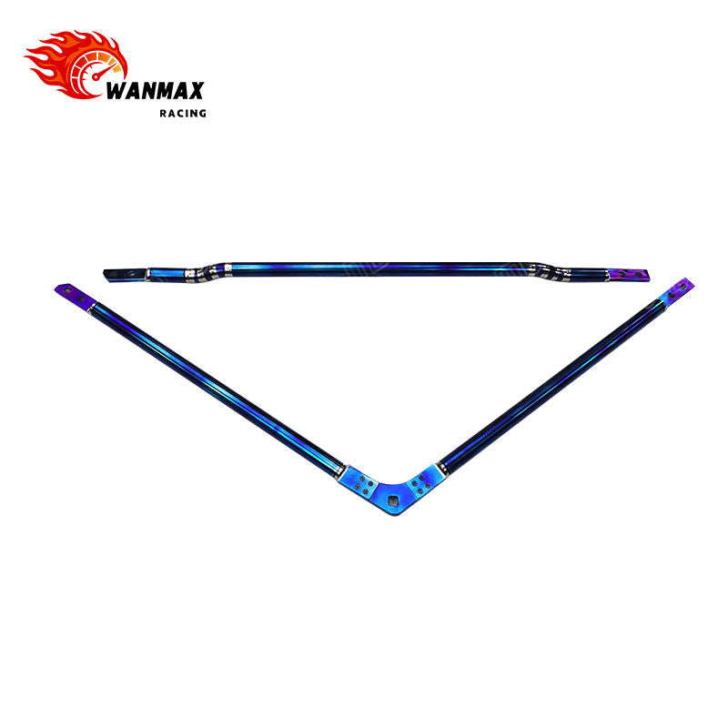 Premium Titanium Front Strut Tower Brace Bars Kit for BMW G80 M3 G82 M4 G87 M2 S58 Engines