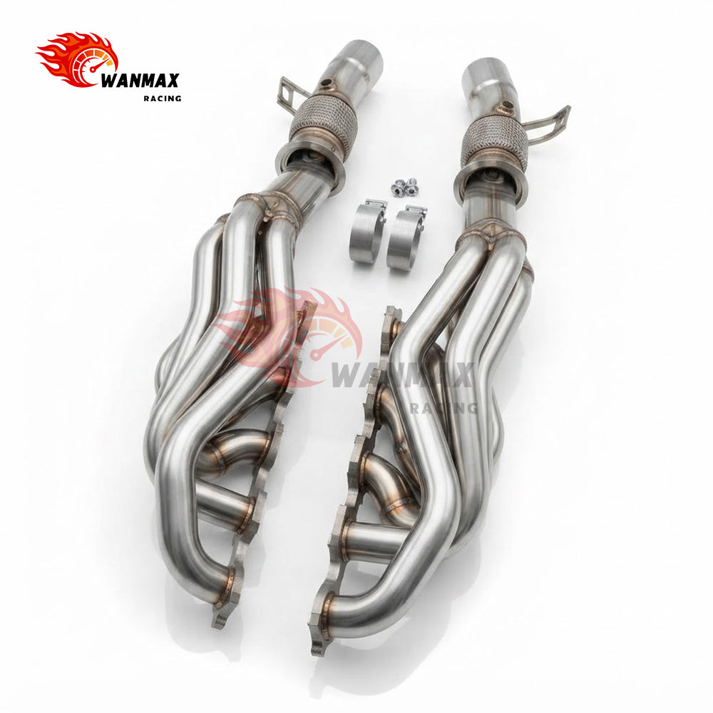 SS304 Equal Length Exhaust Headers for Audi R8 & Lamborghini Huracan Gallardo 5.2L V10