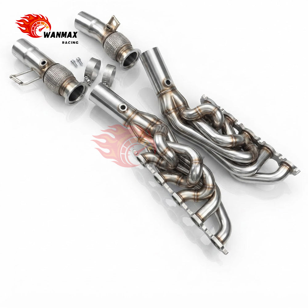 SS304 Equal Length Exhaust Headers for Audi R8 & Lamborghini Huracan Gallardo 5.2L V10