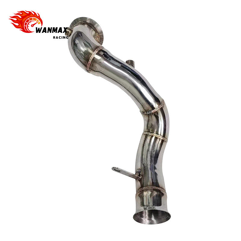 RHD High-Flow T304 Performance Downpipe for Mercedes-Benz C200 W204 M274