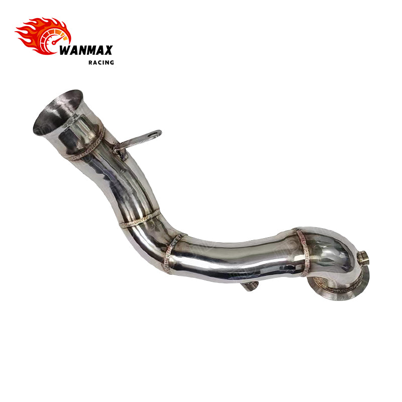 RHD High-Flow T304 Performance Downpipe for Mercedes-Benz C200 W204 M274
