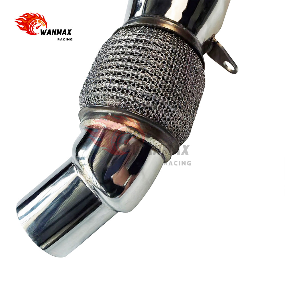 T304 High-Flow Downpipe for BMW F20/F21 F22/F23 F30/F31/F34 F32/F33/F36 N20 2.0L 2012-2016