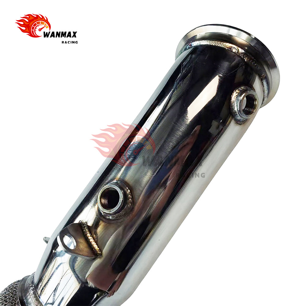 T304 High-Flow Downpipe for BMW F20/F21 F22/F23 F30/F31/F34 F32/F33/F36 N20 2.0L 2012-2016