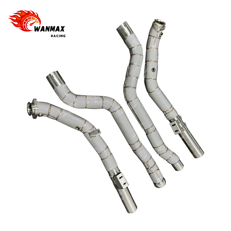 Thermal-Insulated Catless Downpipes for Mercedes-AMG E63 CLS63 W212 C218 M157 5.5L