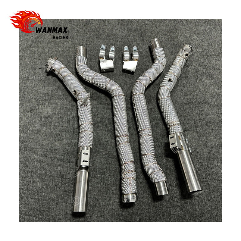 Thermal-Insulated Catless Downpipes for Mercedes-AMG E63 CLS63 W212 C218 M157 5.5L