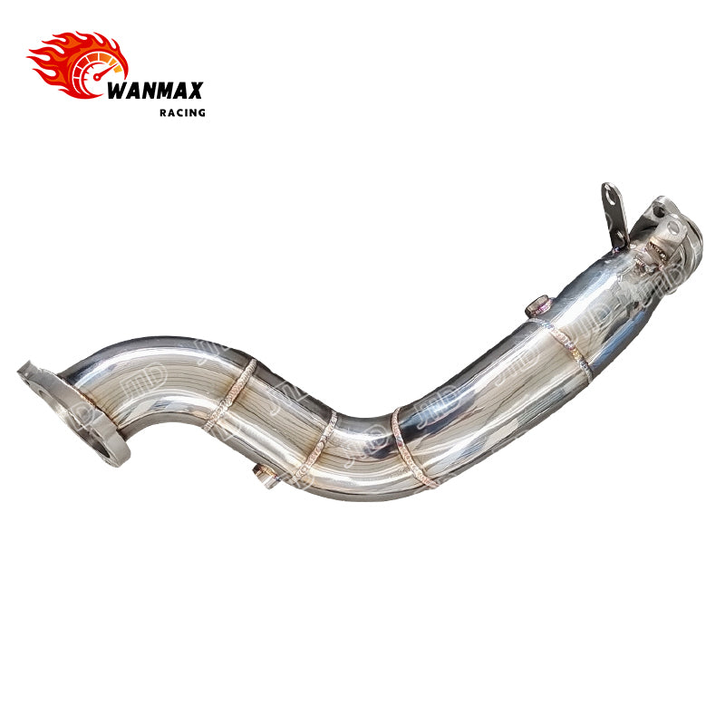 Mirror-Polished Downpipe for Mercedes-Benz SLC300 M271 M274