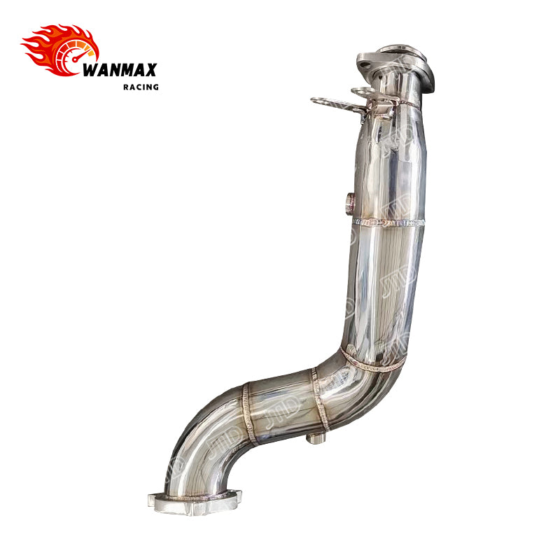 Mirror-Polished Downpipe for Mercedes-Benz SLC300 M271 M274