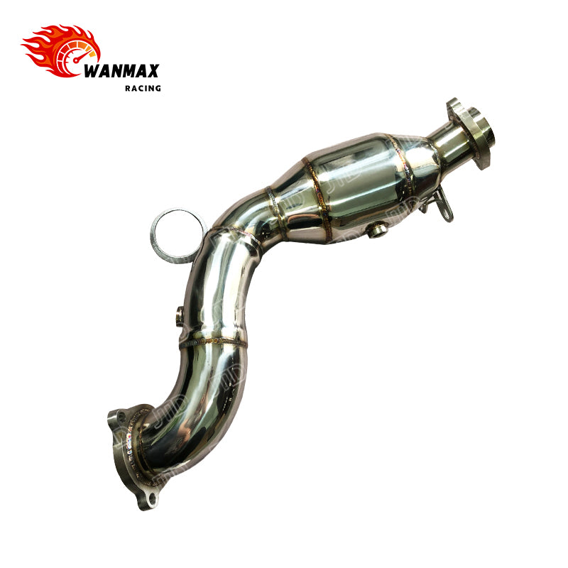 Mirror-Polished T304 Downpipe for Mercedes-Benz SLC300