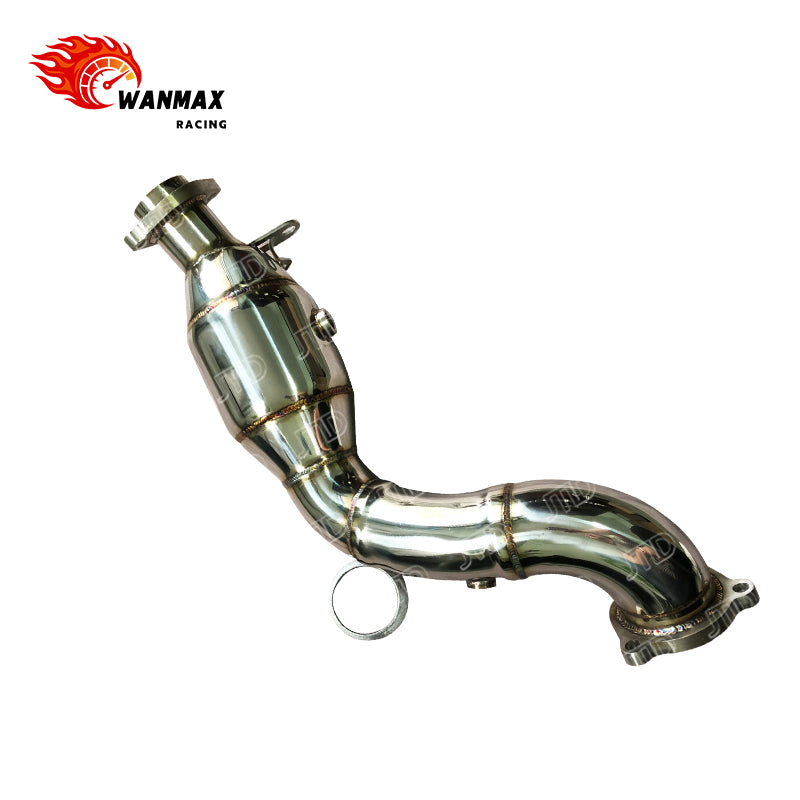 Mirror-Polished T304 Downpipe for Mercedes-Benz SLC300
