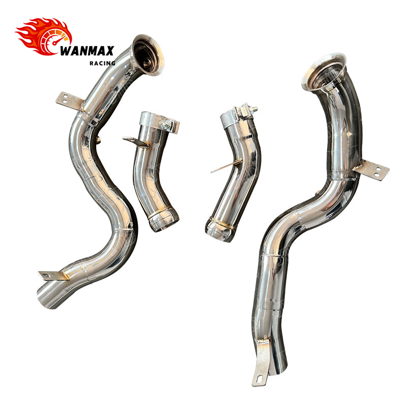 Modular T304 Performance Downpipes for Mercedes-Benz GLC63 GLC63S AMG X253 C253 M177 4.0T V8