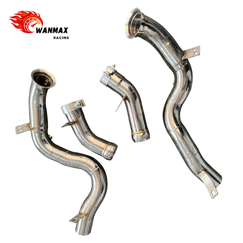 Modular T304 Performance Downpipes for Mercedes-Benz GLC63 GLC63S AMG X253 C253 M177 4.0T V8