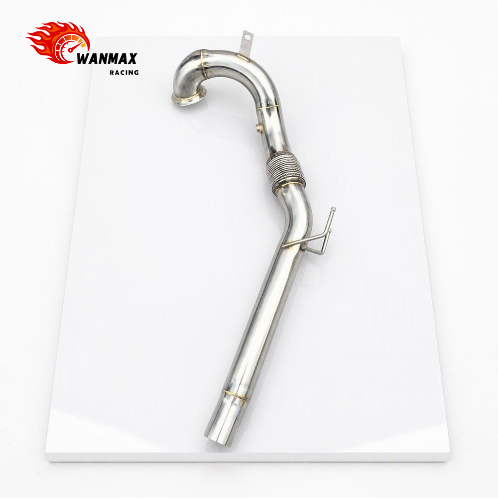 High Flow Exhaust Downpipe for Volkswagen Golf MK8 GTI 2.0 TSI EA888 Gen4 Stainless Steel Front Pipe