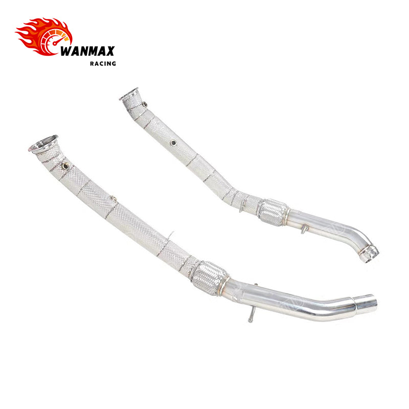 Heat-Shielded Front Pipes for Mercedes-Benz ML400 W166 M276 3.0T