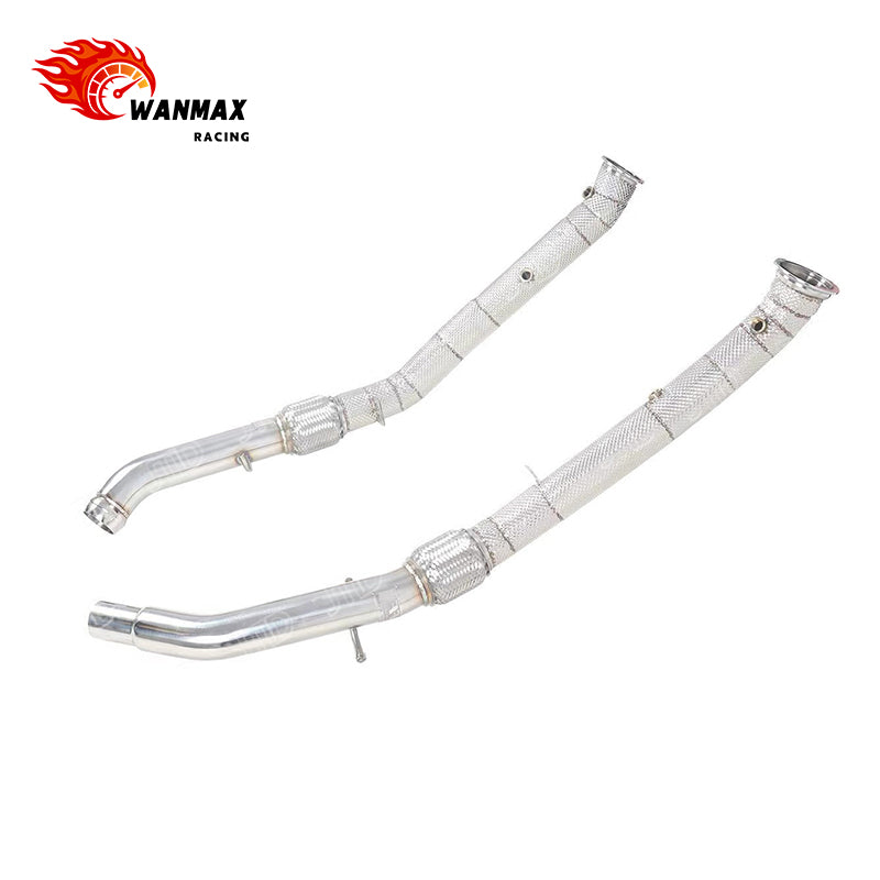 Heat-Shielded Front Pipes for Mercedes-Benz ML400 W166 M276 3.0T