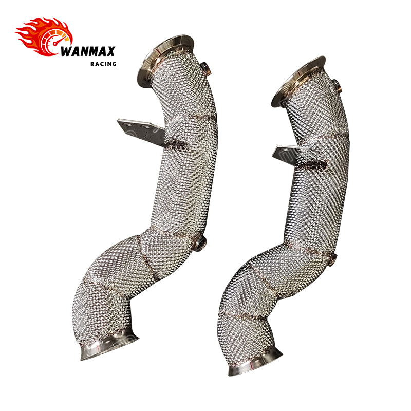 LHD Heat-Shielded Catless Downpipe for Mercedes-Benz C300 W205 M274 2.0T