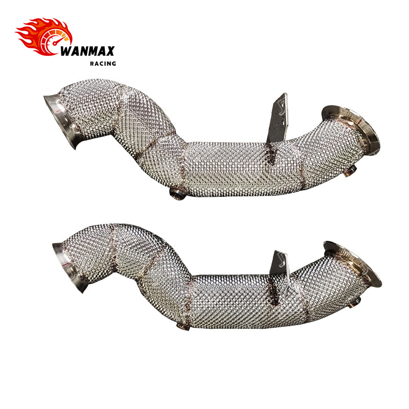 LHD Heat-Shielded Catless Downpipe for Mercedes-Benz C300 W205 M274 2.0T