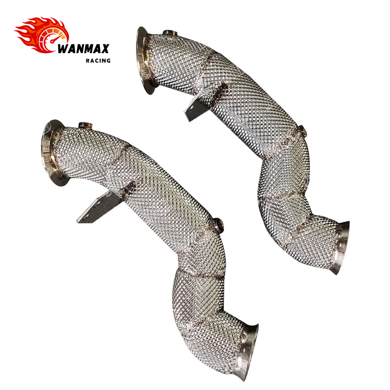 LHD Heat-Shielded Catless Downpipe for Mercedes-Benz C300 W205 M274 2.0T