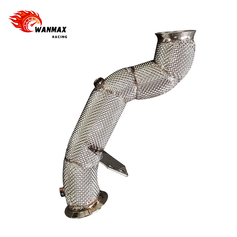 LHD Heat-Shielded Catless Downpipe for Mercedes-Benz C300 W205 M274 2.0T