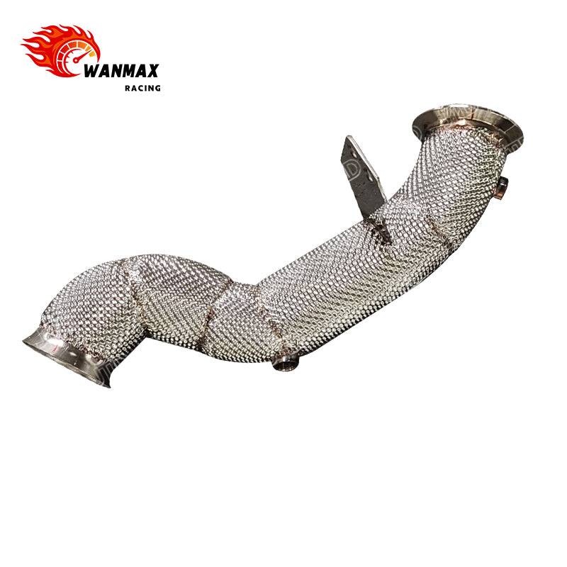 LHD Heat-Shielded Catless Downpipe for Mercedes-Benz C300 W205 M274 2.0T