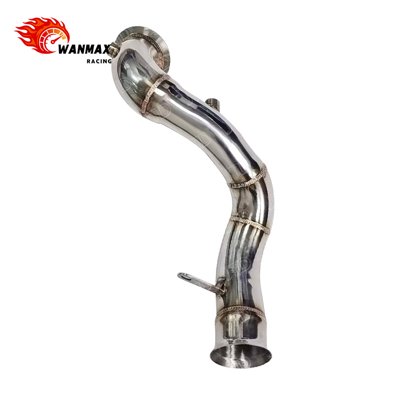 Polished Performance Downpipe for Mercedes-Benz E200 E250 E300 W213 2.0T