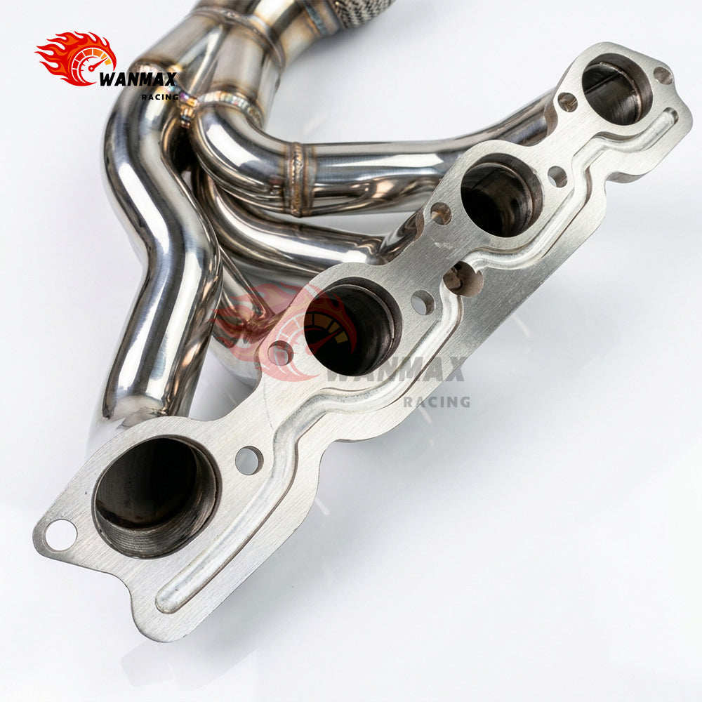 High Flow T304 4‑to‑1 Long Tube Exhaust Manifold Headers For Ferrari 458 Italia / Spider / Speciale 2010‑2015 4.5L V8