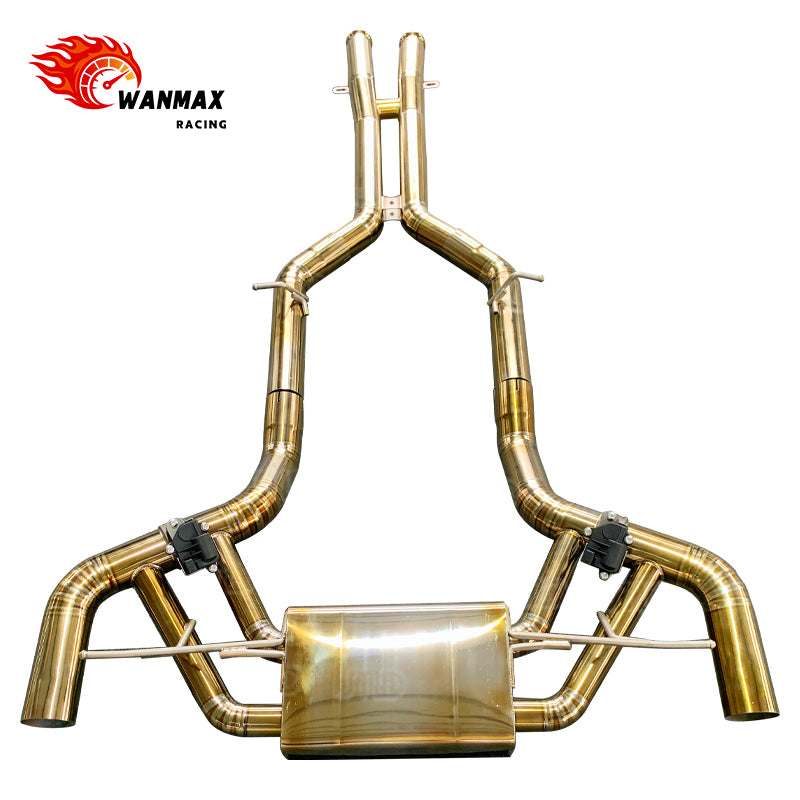 Titanium Valved Exhaust System Catback for Mercedes Benz AMG GT GTS C190 4.0T V8 Active Variable Muffler Performance Upgrades