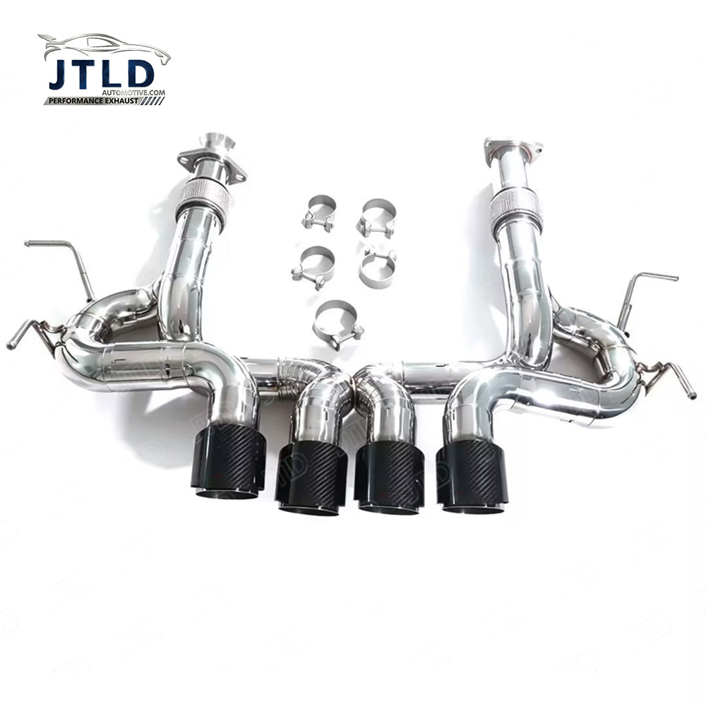 Quad Carbon Tip Bypass Catback Exhaust for 2026 Chevy Corvette C8 ZR1 5.5L V8