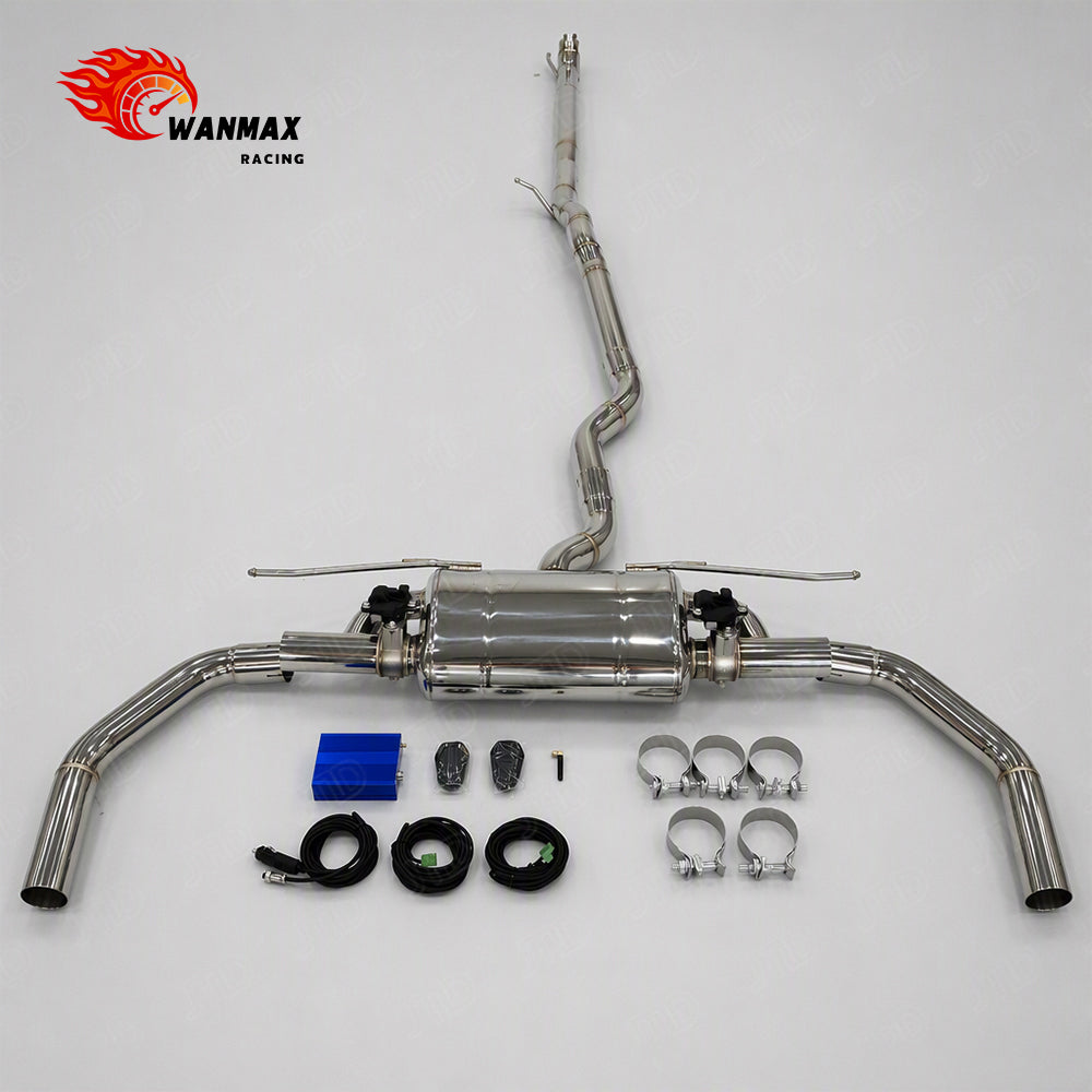 Premium Stainless Steel Dual Valved Catback Exhaust System for Mercedes Benz CLA250 C117 M270 2.0T