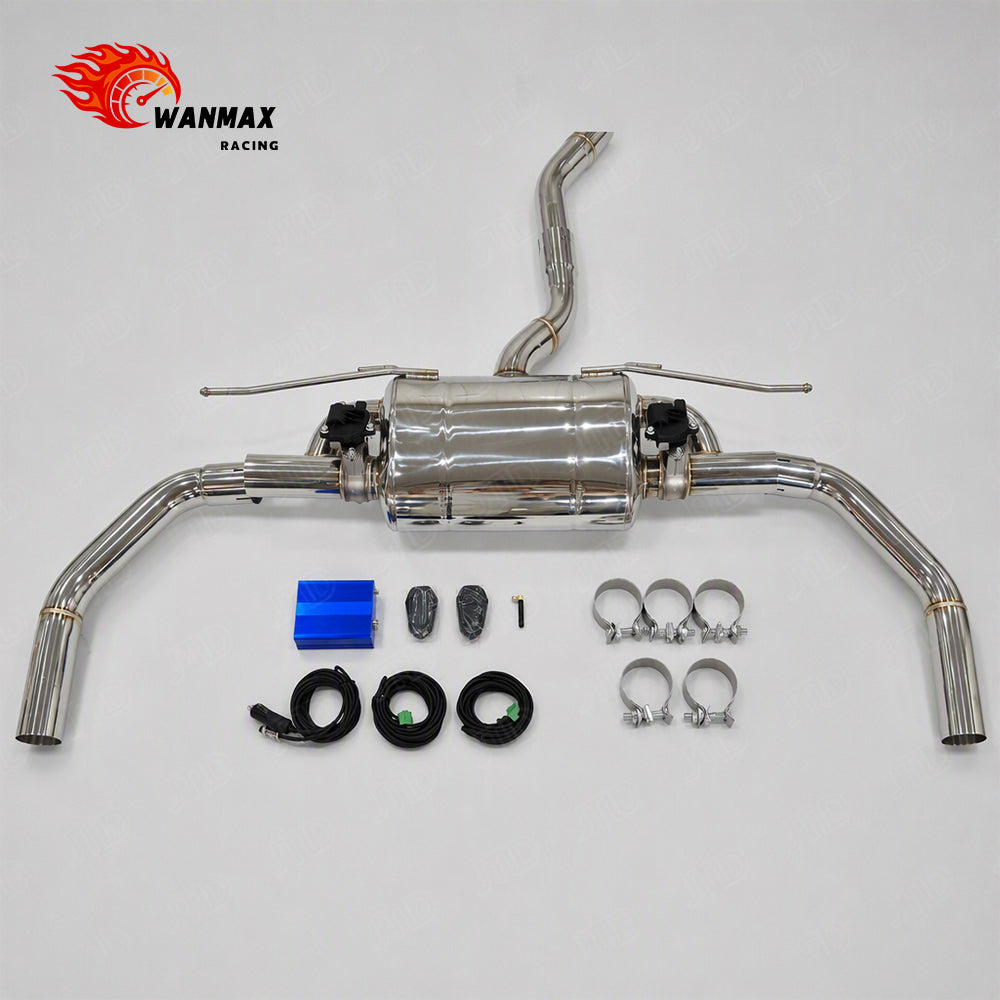 Premium Stainless Steel Dual Valved Catback Exhaust System for Mercedes Benz CLA250 C117 M270 2.0T