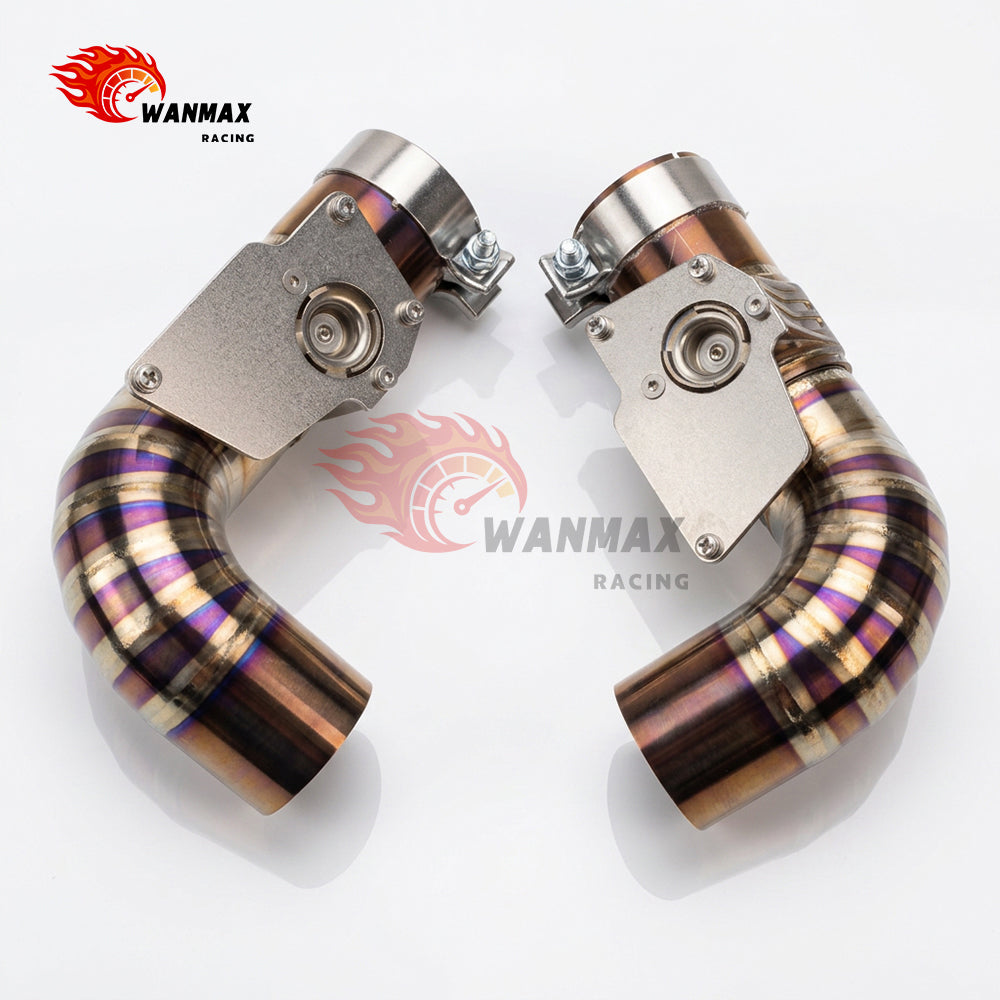 Lightweight Titanium Valved Catback Exhaust System with X-Pipe for Chevrolet Corvette C8 Stingray Z51 6.2L LT2 V8 2020+